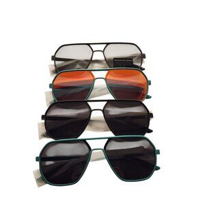Paleshy QY2302 Full Rim Sunglasses Black Lens 4-Pack‎